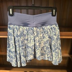 Aerie Blue Floral Tennis Skort